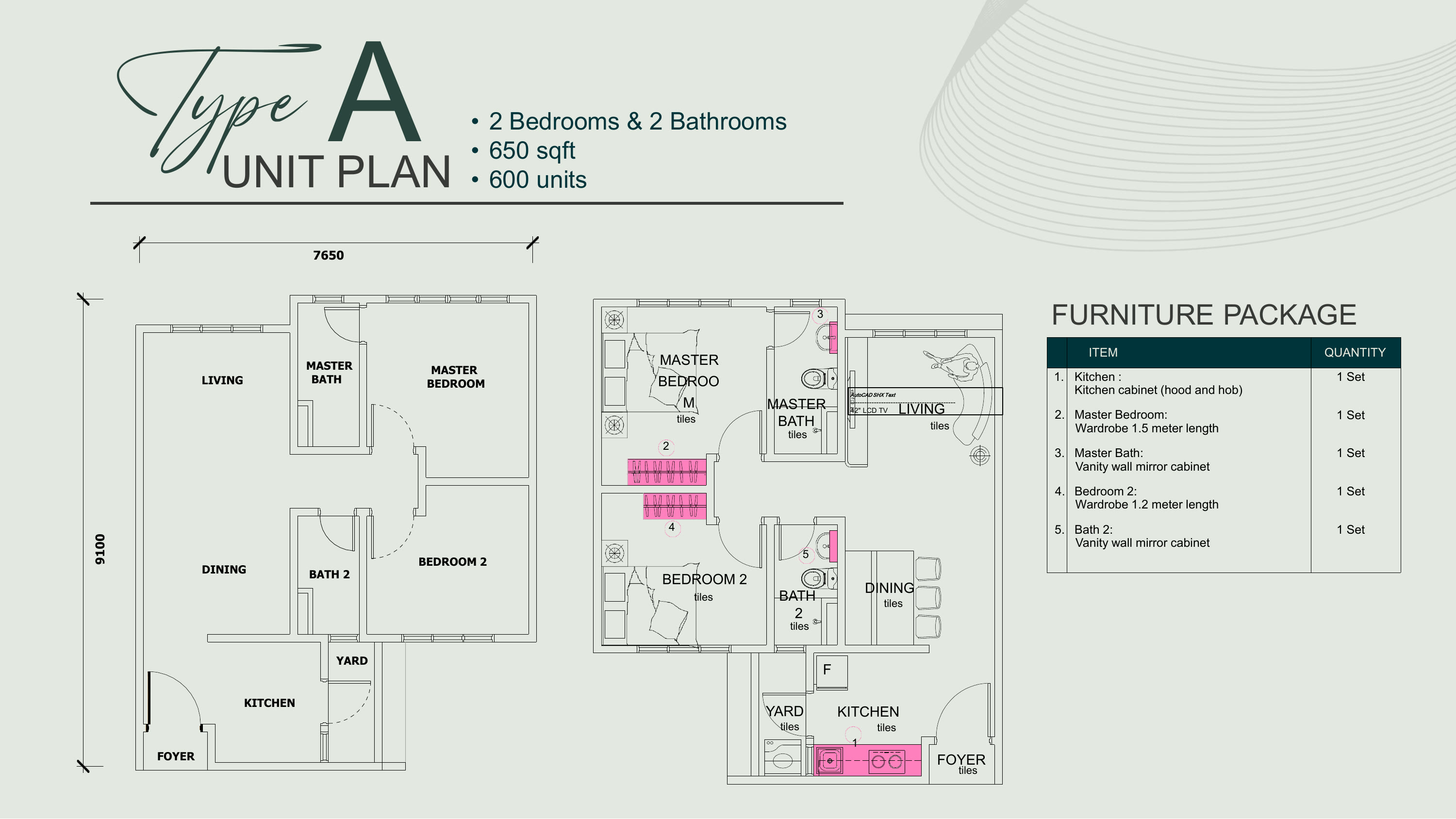 Type A floor plan